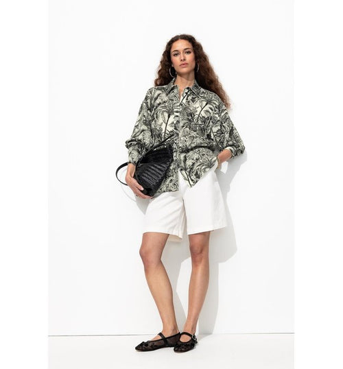Chemise Imprimée Femme - Noir Imprime