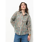 Chemise Légère Imprimée Femme - Bleu Imprime