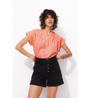 Blouse à Carreaux Vichy Femme - Multicolore Carreaux