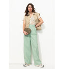 Chemise Effet Dentelle Femme - Naturel Uni Clair