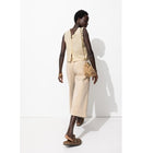 Top Court Recto/verso Femme - Naturel Uni Clair