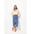 Chemise en Gaze de Coton Brodé - Naturel Uni Clair