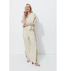 Blouse Brodée Point de Croix - Naturel Uni Clair