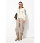 Blouse Brodée Femme - Naturel Uni Clair