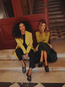 Black & Animal Print Penny Chunky Loafer - Lachoix