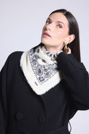 Echarpe Bandana Couronne Apache - Blanc Noir - Mixte