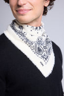 Echarpe Bandana Couronne Apache - Blanc Noir - Mixte