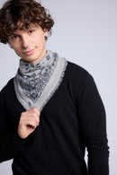 Echarpe Bandana Couronne Apache - Gris Blanc Noir - Mixte