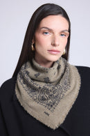 Echarpe Bandana Couronne Apache - Vert Khaki Noir - Mixte