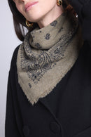 Echarpe Bandana Couronne Apache - Vert Khaki Noir - Mixte