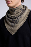 Echarpe Bandana Couronne Apache - Vert Khaki Noir - Mixte