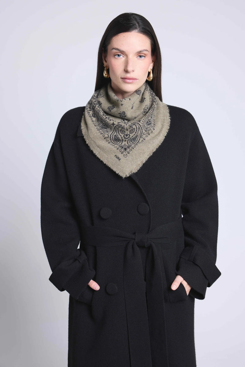 Echarpe Bandana Couronne Apache - Vert Khaki Noir - Mixte