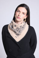 Echarpe Bandana Couronne Apache - Beige Noir - Mixte