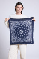 Echarpe Bandana Couronne Apache - Bleu Marine Blanc - Mixte