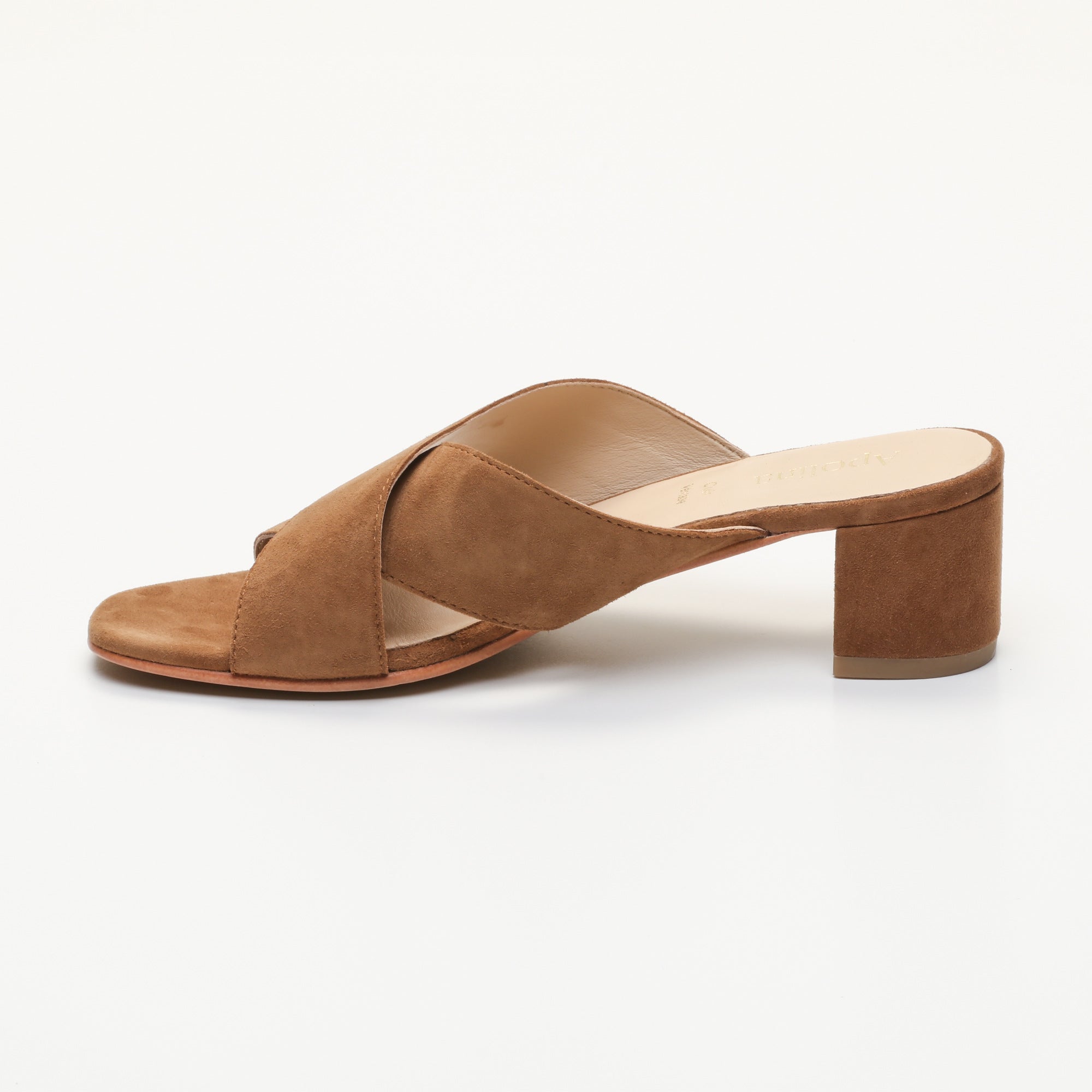 Apolina - Mules de tacón Laura - Marrón