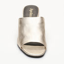 Apolina - Lina Heeled Mules - Gold