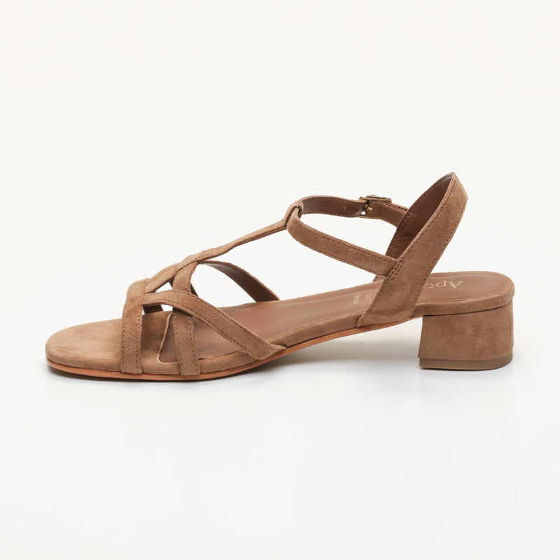 Apolina - Sandales A Talon Elina - Marron