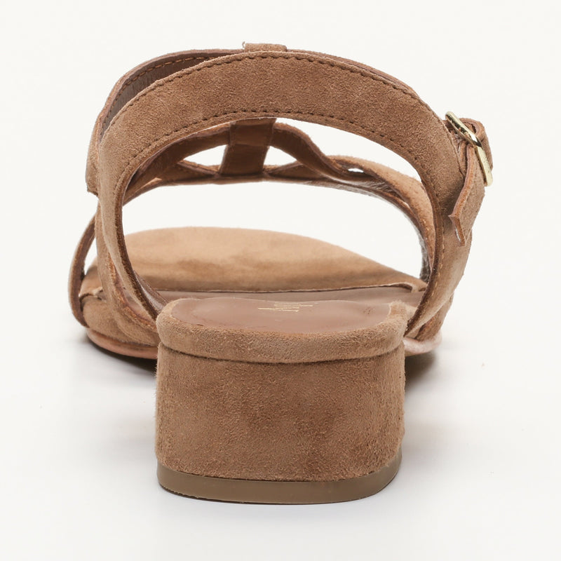 Apolina - Sandales A Talon Elina - Marron