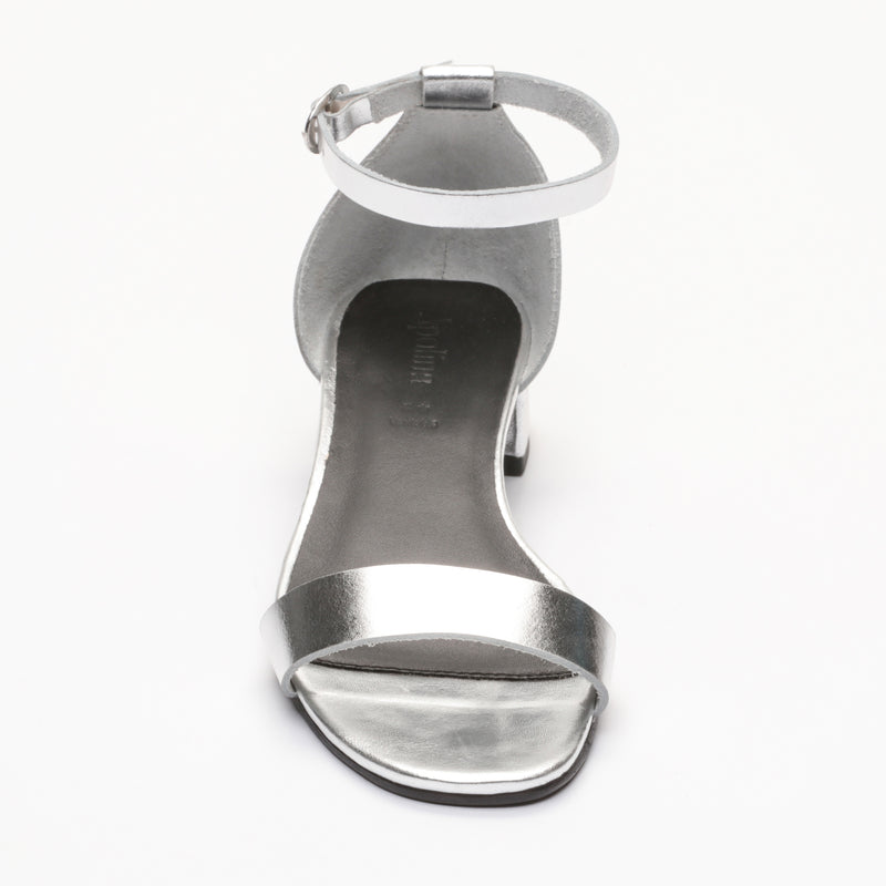 Apolina - Sandalias Tacón Anabel - Plata