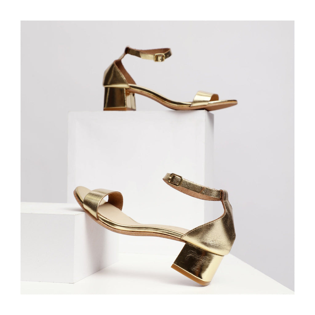 Apolina - Dany Heeled Sandals - Gold