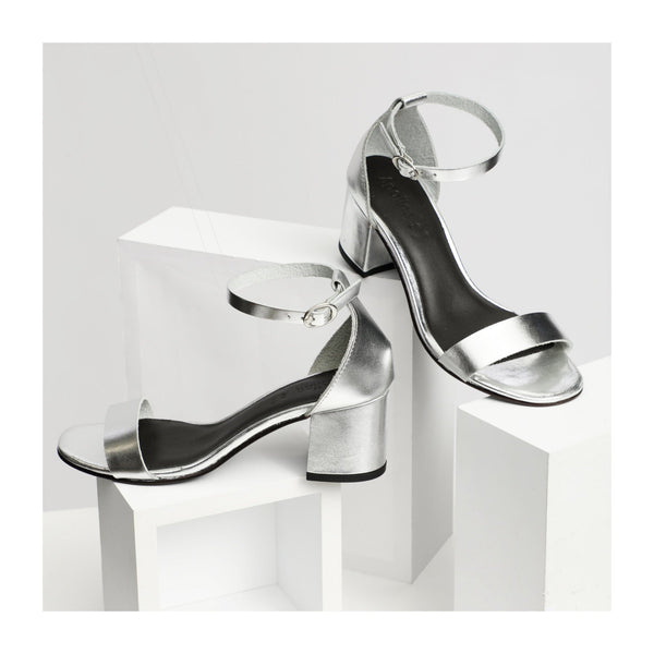 Apolina - Sandales A Talon Lyria - Argent