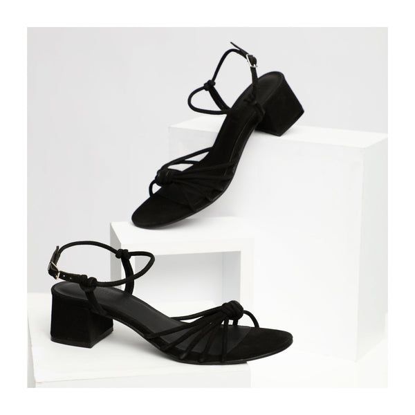 Apolina - Sandales A Talon Alba - Noir