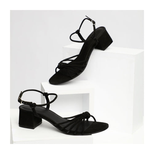 Apolina - Sandales A Talon Alba - Noir