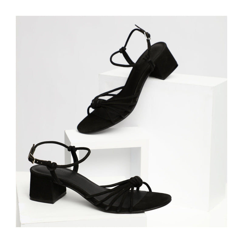 Apolina - Sandales A Talon Alba - Noir