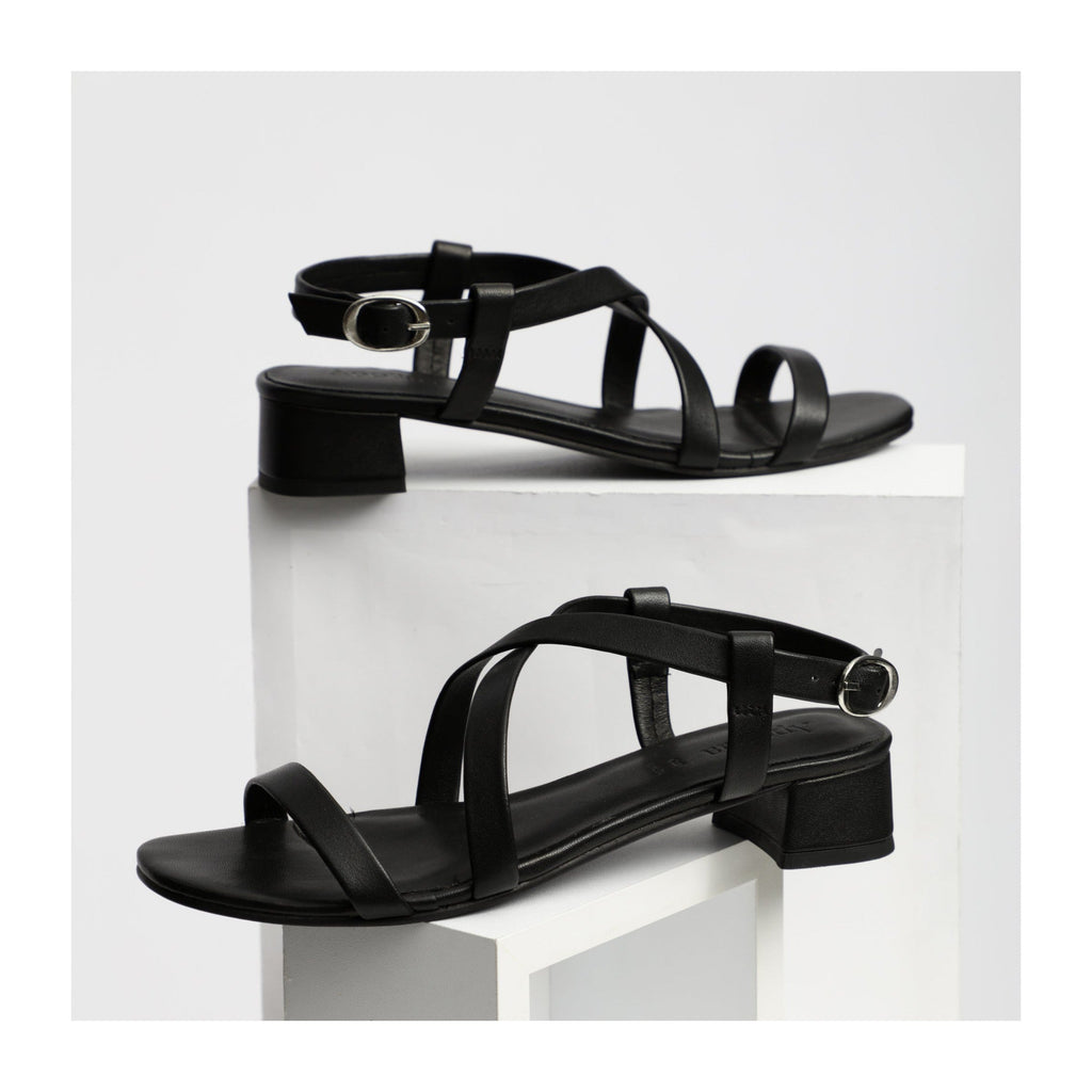 Apolina - Justine Heeled Sandals - Black