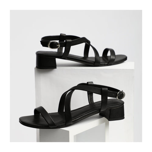 Apolina - Sandales A Talon Justine - Noir