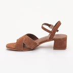 Apolina - Fanny Heeled Sandals - Brown