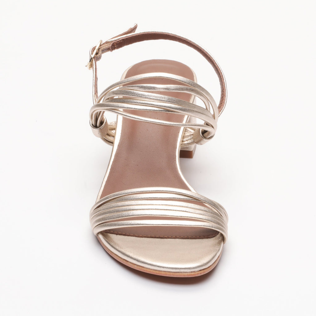 Apolina - Delia Heeled Sandals - Gold