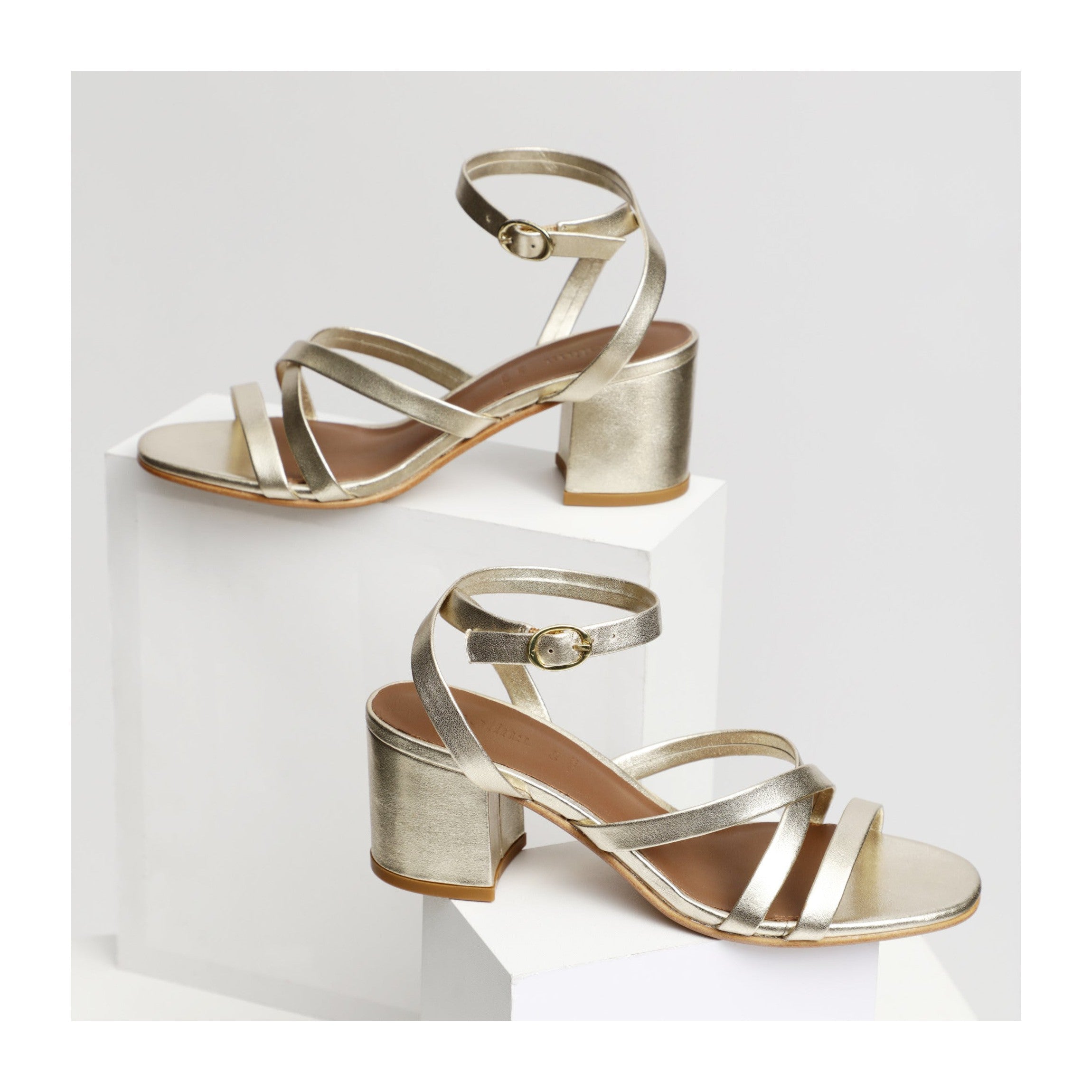 Apolina - Alix Heeled Sandals - Gold