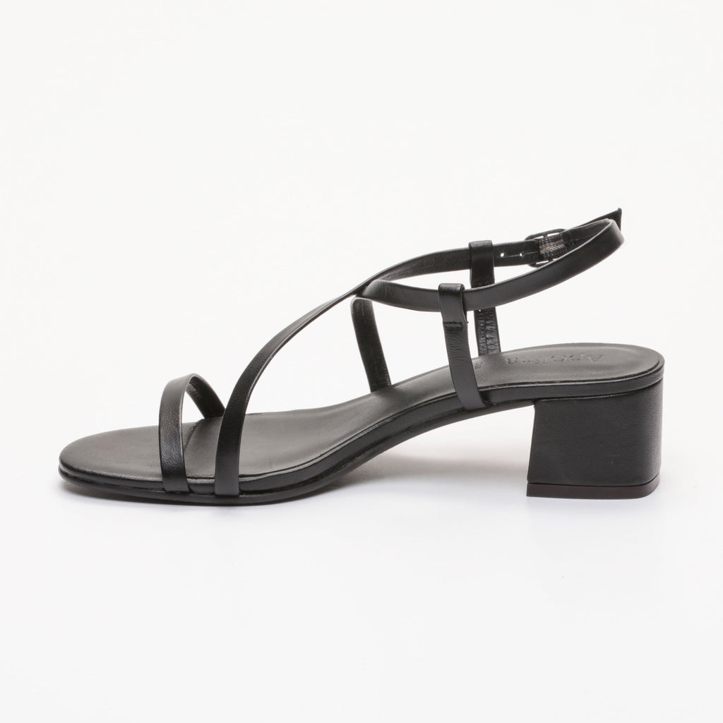 Apolina - Gloria Heeled Sandals - Black