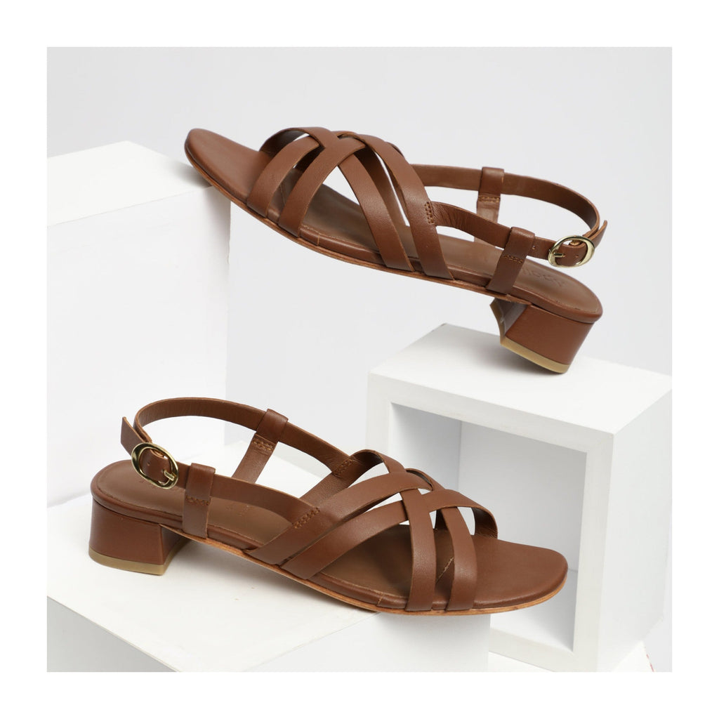 Apolina - Doris Heeled Sandals - Brown