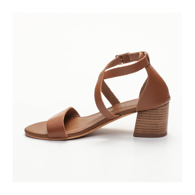 Ryleee Heeled Sandals - Brown