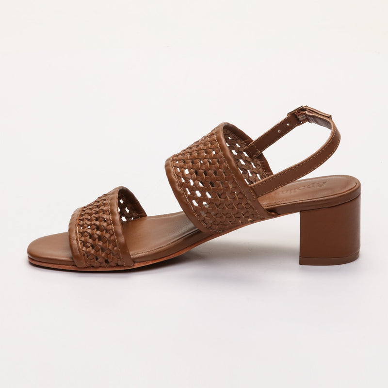 Apolina - Sandalias Tacón Ruth - Marrón