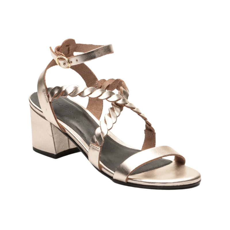 Apolina - Sandalias Tacón Raina - Dorado