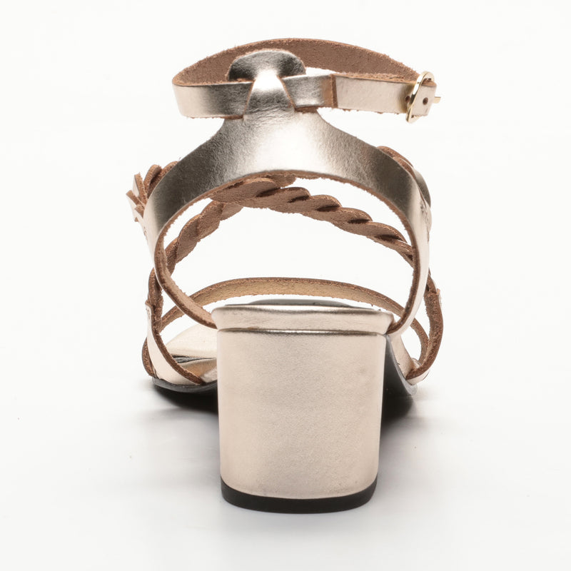 Apolina - Sandalias Tacón Raina - Dorado