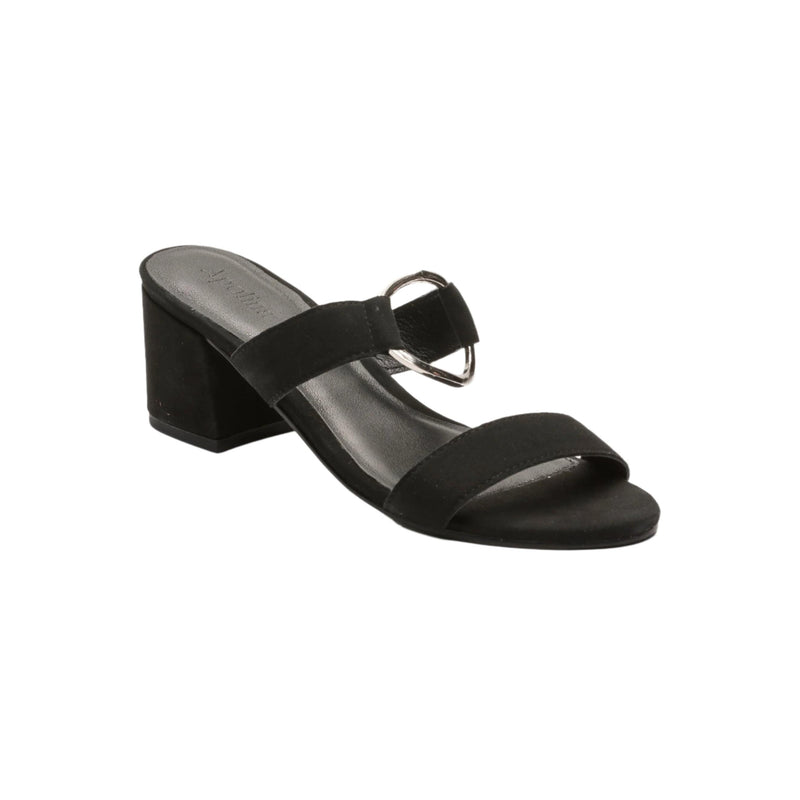 Mules con tacón Rosy - Negro