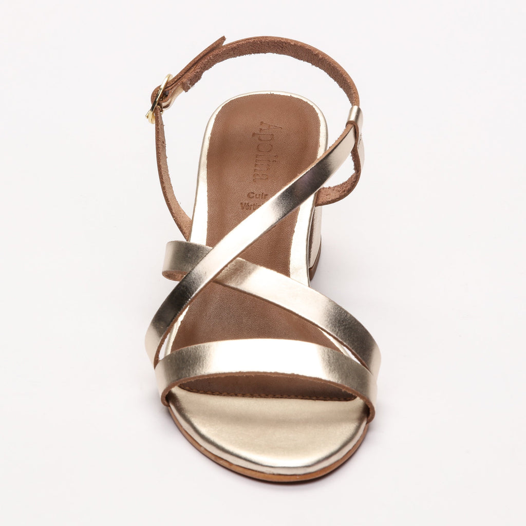 Apolina - Rosel Heeled Sandals - Gold