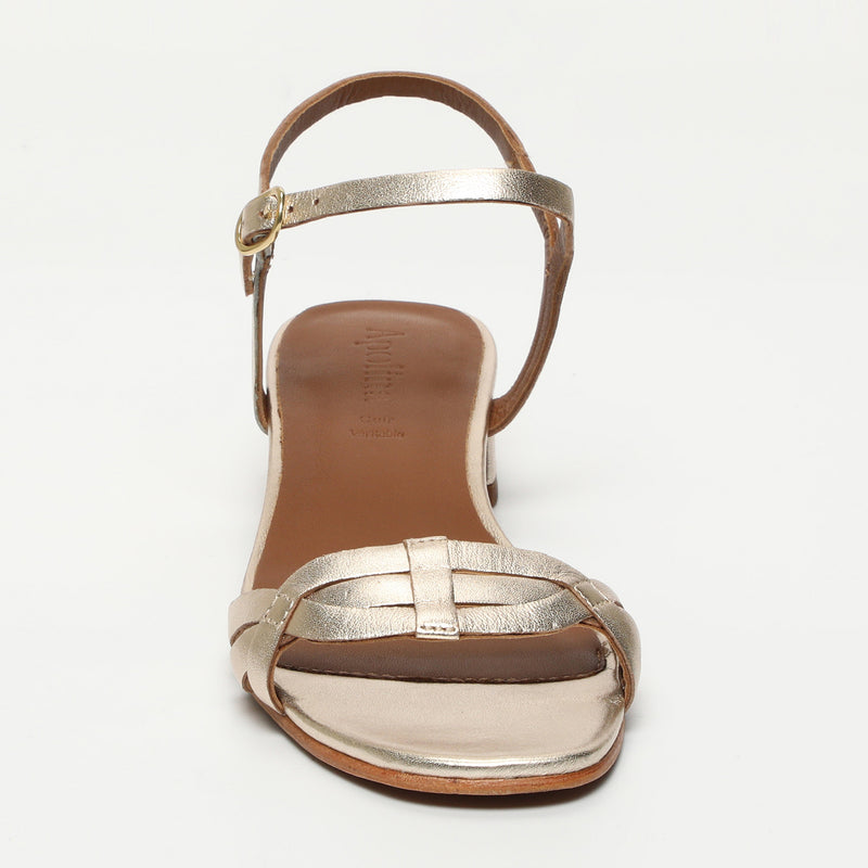 Apolina - Sandales A Talon Samiya - Doré