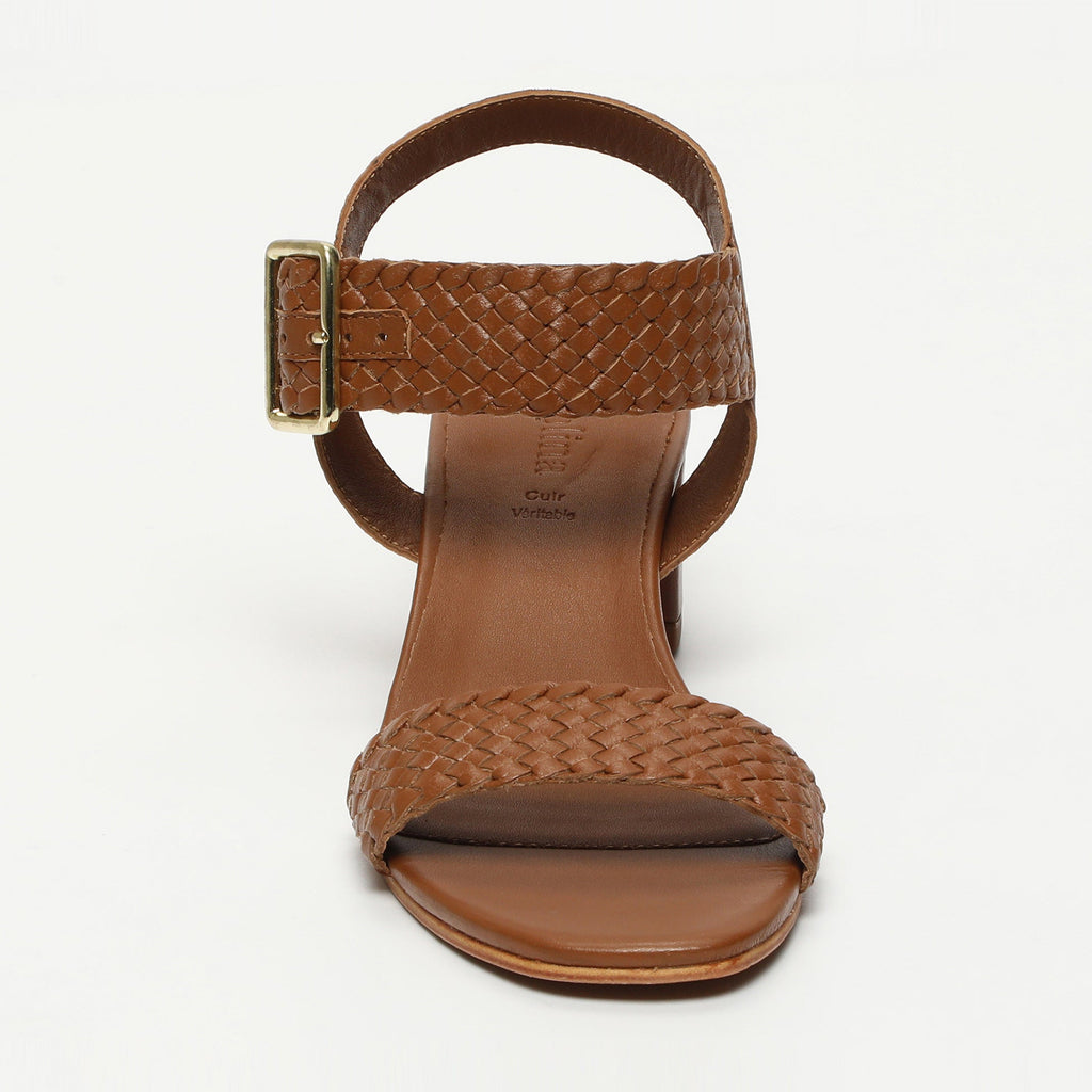 Apolina - Mary Heeled Sandals - Brown