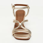 Apolina - Melissa Heeled Sandals - Gold