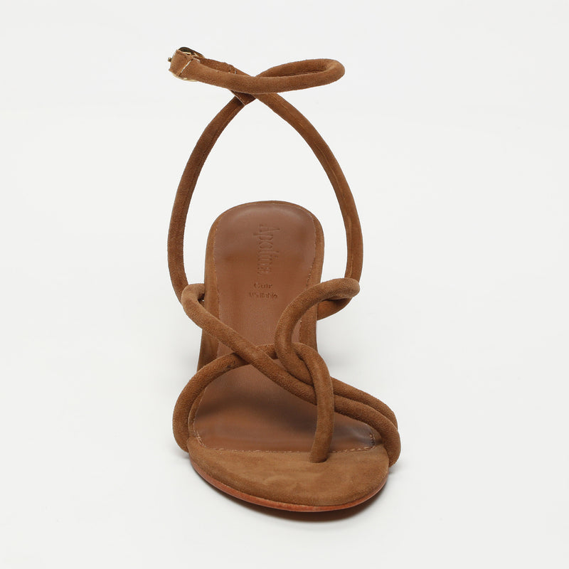 Apolina - Sandales A Talon Mina - Marron