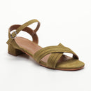 Heeled Sandal - Claire - Olive