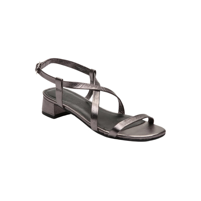 Justine Heeled Sandals - Gray
