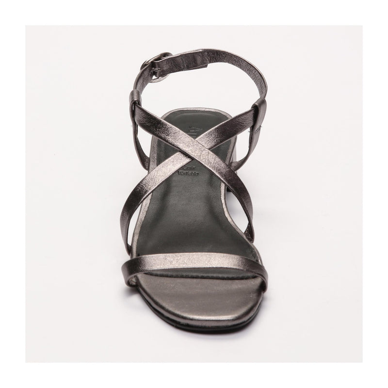 Justine Heeled Sandals - Gray
