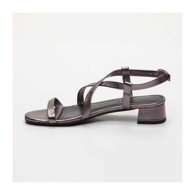 Justine Heeled Sandals - Gray