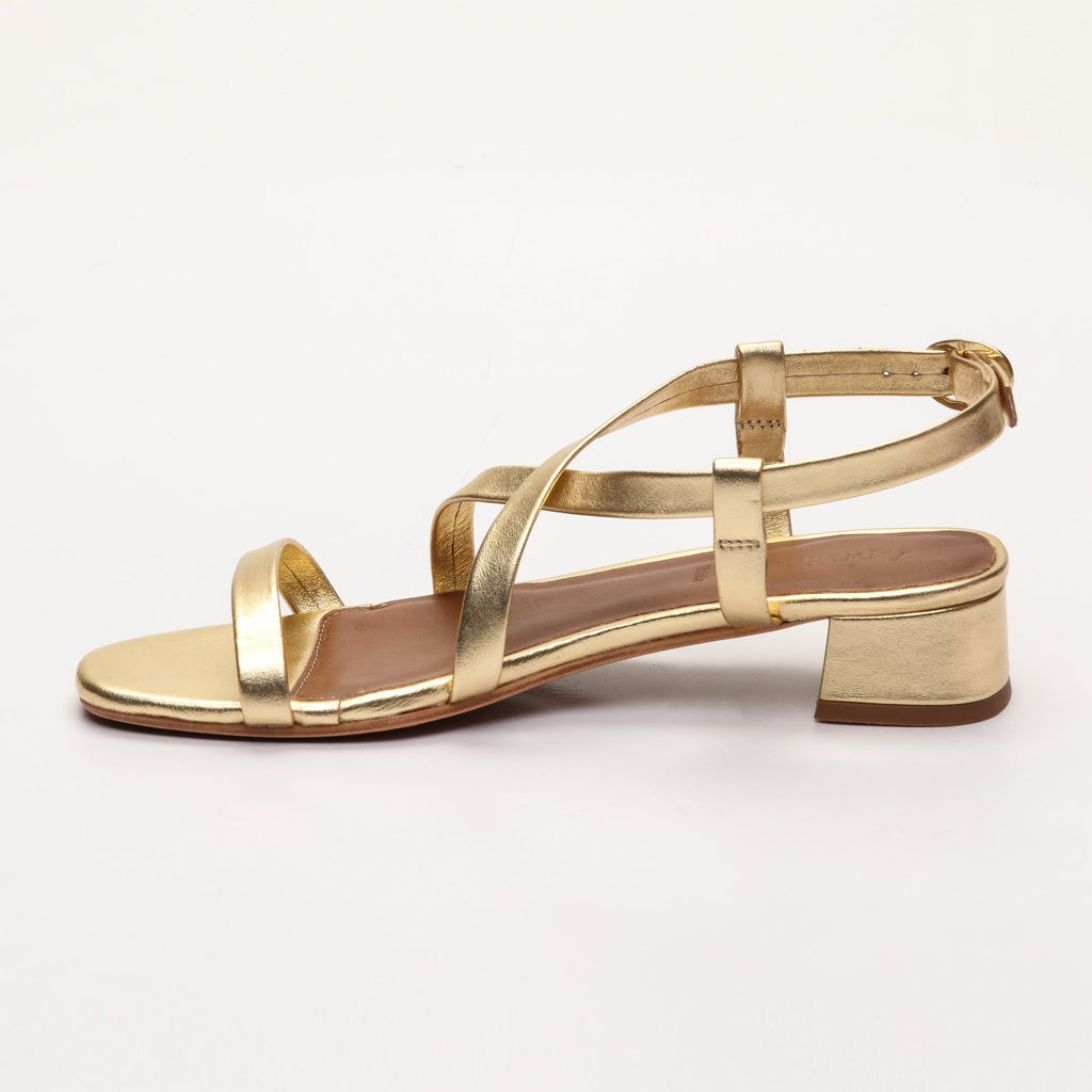 Apolina - Justine Heeled Sandals - Gold